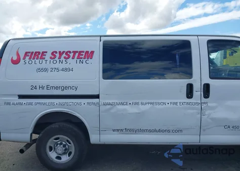 2018 Chevrolet Express 2500 Work Van из США, поврежденный, VIN 1GCWGAFGXJ1200976